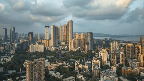 Modern residential building skyline in Mira Road and Bhayandar after redevelopment