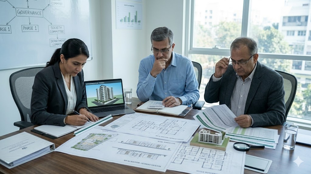 RightWay PMC — independent society-side advisory for housing society redevelopment